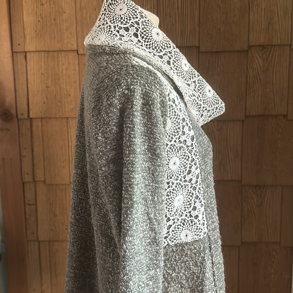 a’reve cowl neck sweater with lace detail size small - Picture 3 of 9